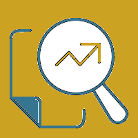 Magnifying Glass Over Paper to Represent Viewing a Report